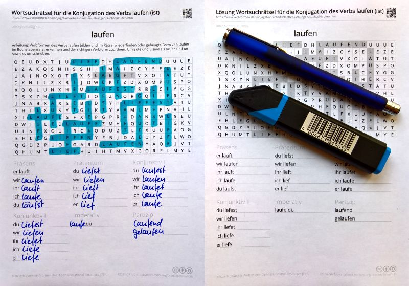 Oplossing van het werkblad
